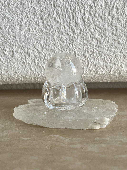 Flower Glass Crystal Stand